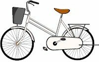 Clipart image of a bike